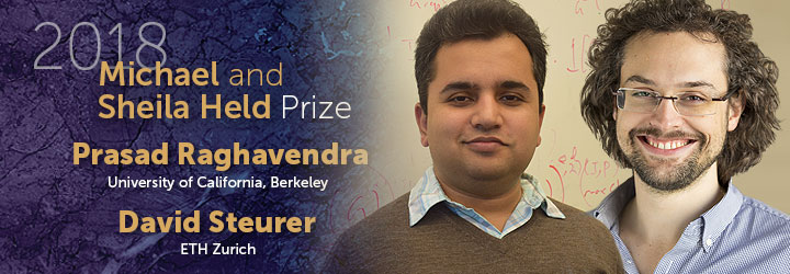 Raghavendra and Steurer 2018 Held Prize