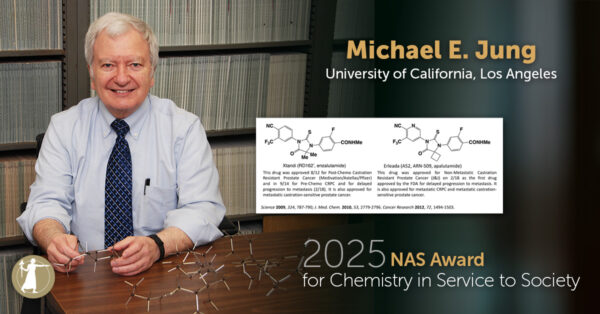Michael E. Jung 2025 NAS Award for Chemistry in Service to Society Social