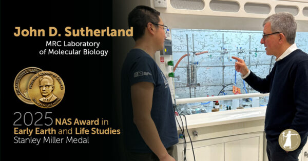 John D. Sutherland Stanley Miller Medal Recipient Social 
