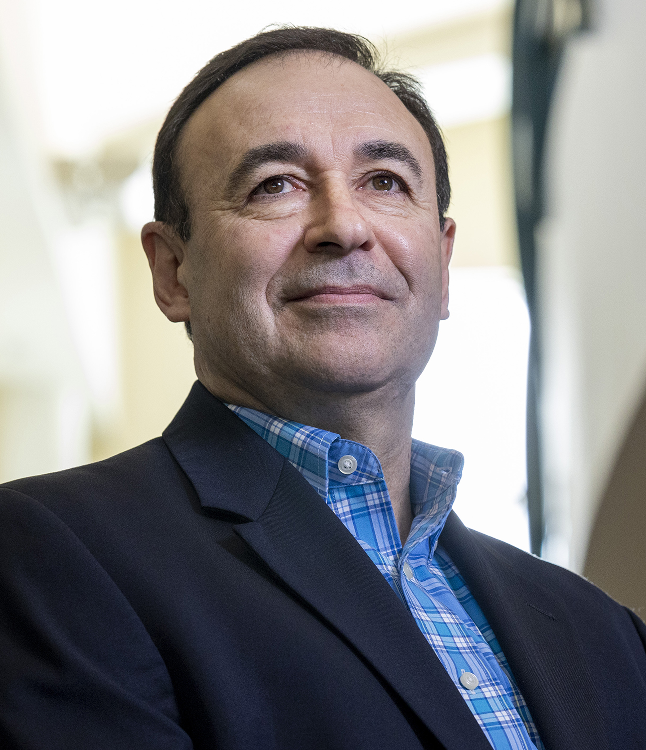 Environmental portrait of Daniel Perez at the Poultry Diagnostic and Research Center.